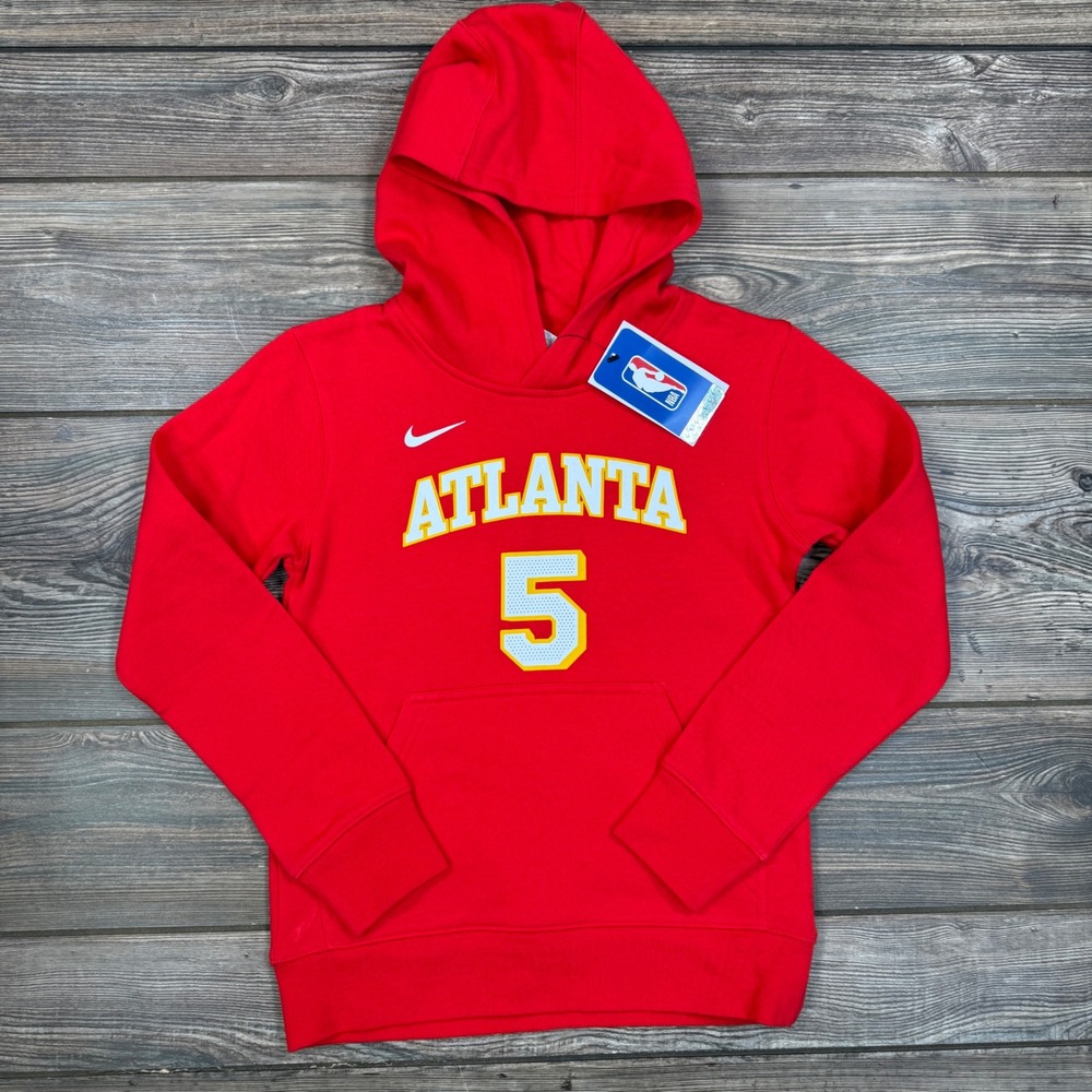 Nike Atlanta Hawks‎ Kids NBA Basketball Hoodie Red Murray #5 Youth Size S 8 NEW